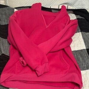 Vibrant Pink Pullover Hoodie